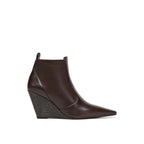 Brown Leather Ankle Boots
