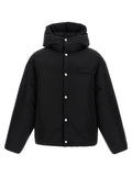 Black Polyamide Full-Length Jacket