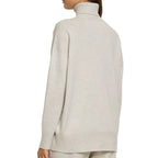 Beige Cashmere Turtleneck