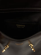Brown Calfskin Crossbody Bag