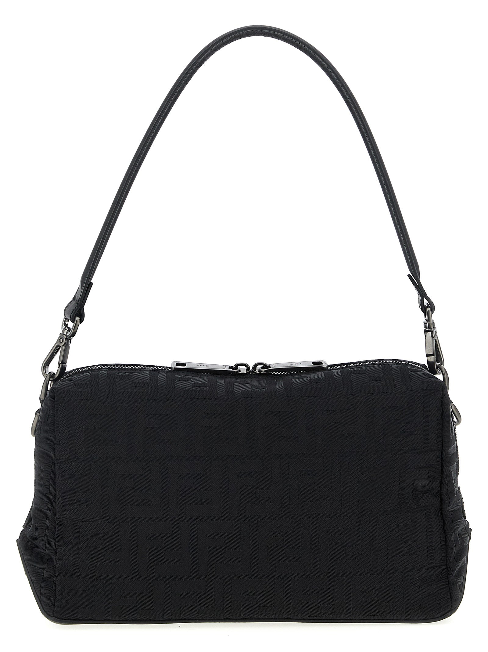 Black Polyamide Shoulder Bag