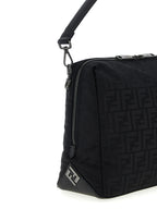 Black Polyamide Shoulder Bag