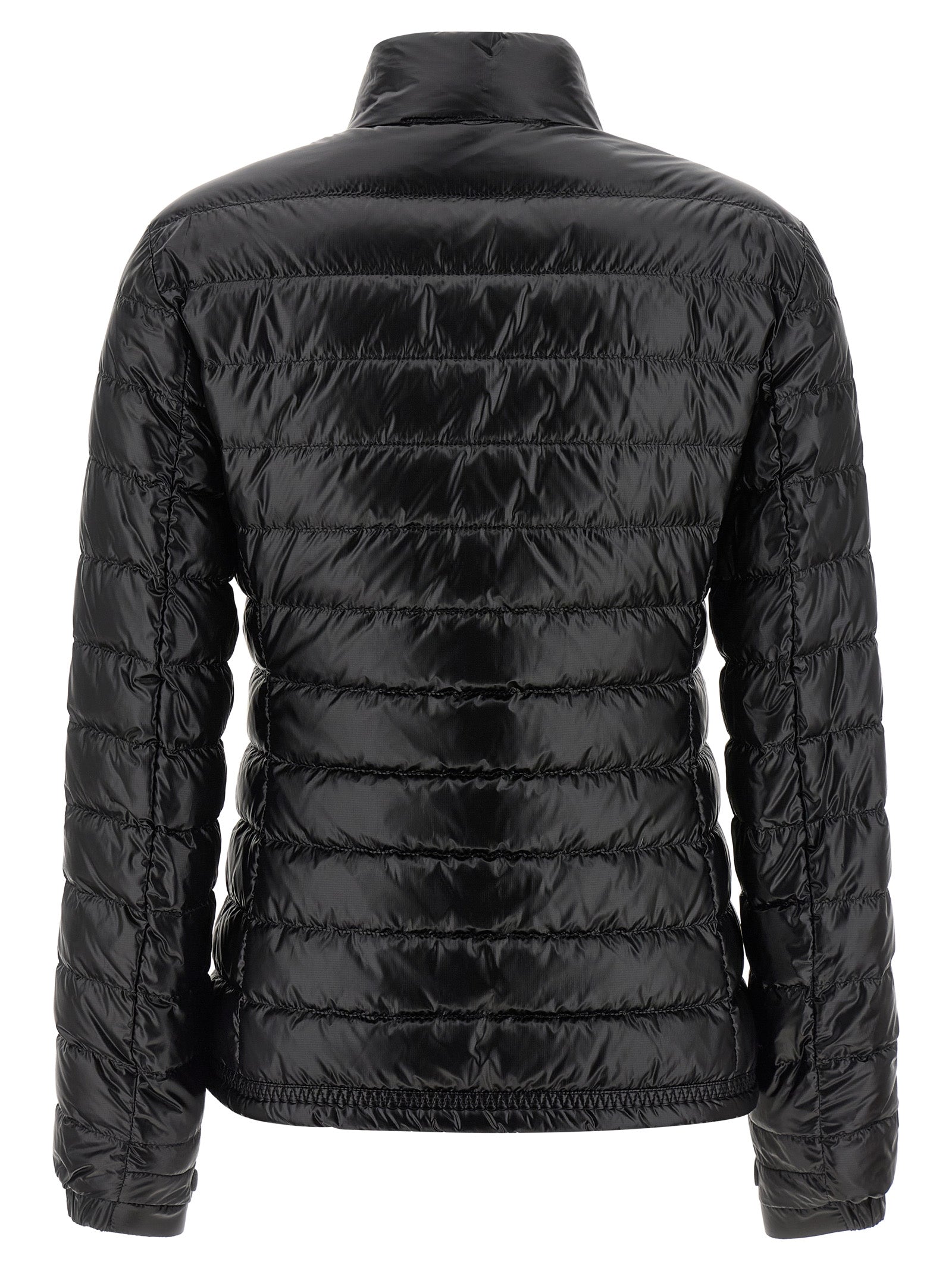 Black Polyamide Full-Length Jacket