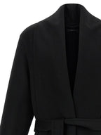 Black Virgin Wool Coat
