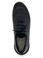 Blue Cotton Athletic Sneakers