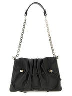 Black Calfskin Shoulder Bag