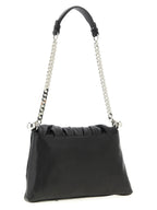 Black Calfskin Shoulder Bag