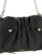 Black Calfskin Shoulder Bag
