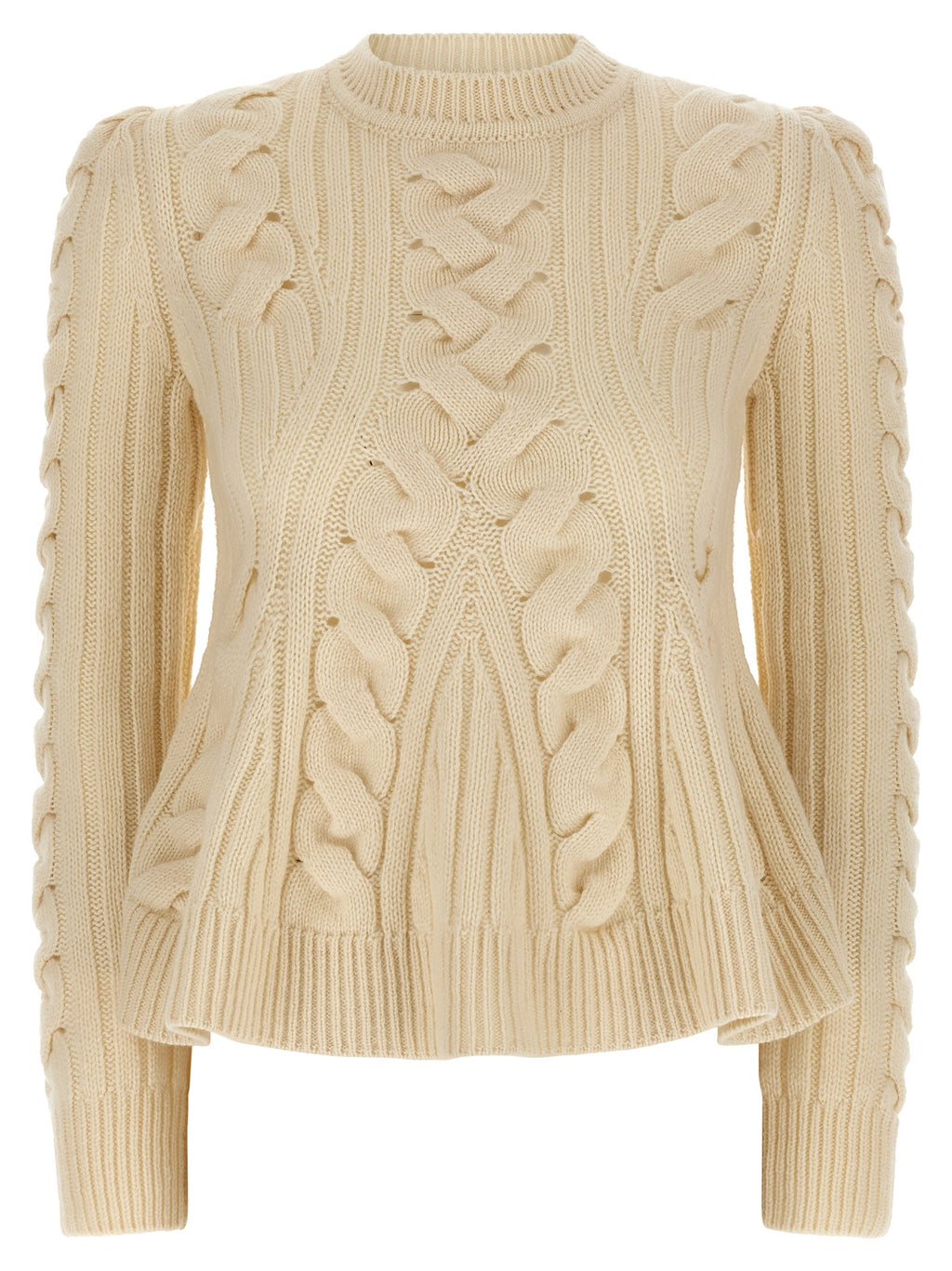 Beige Wool Cardigan