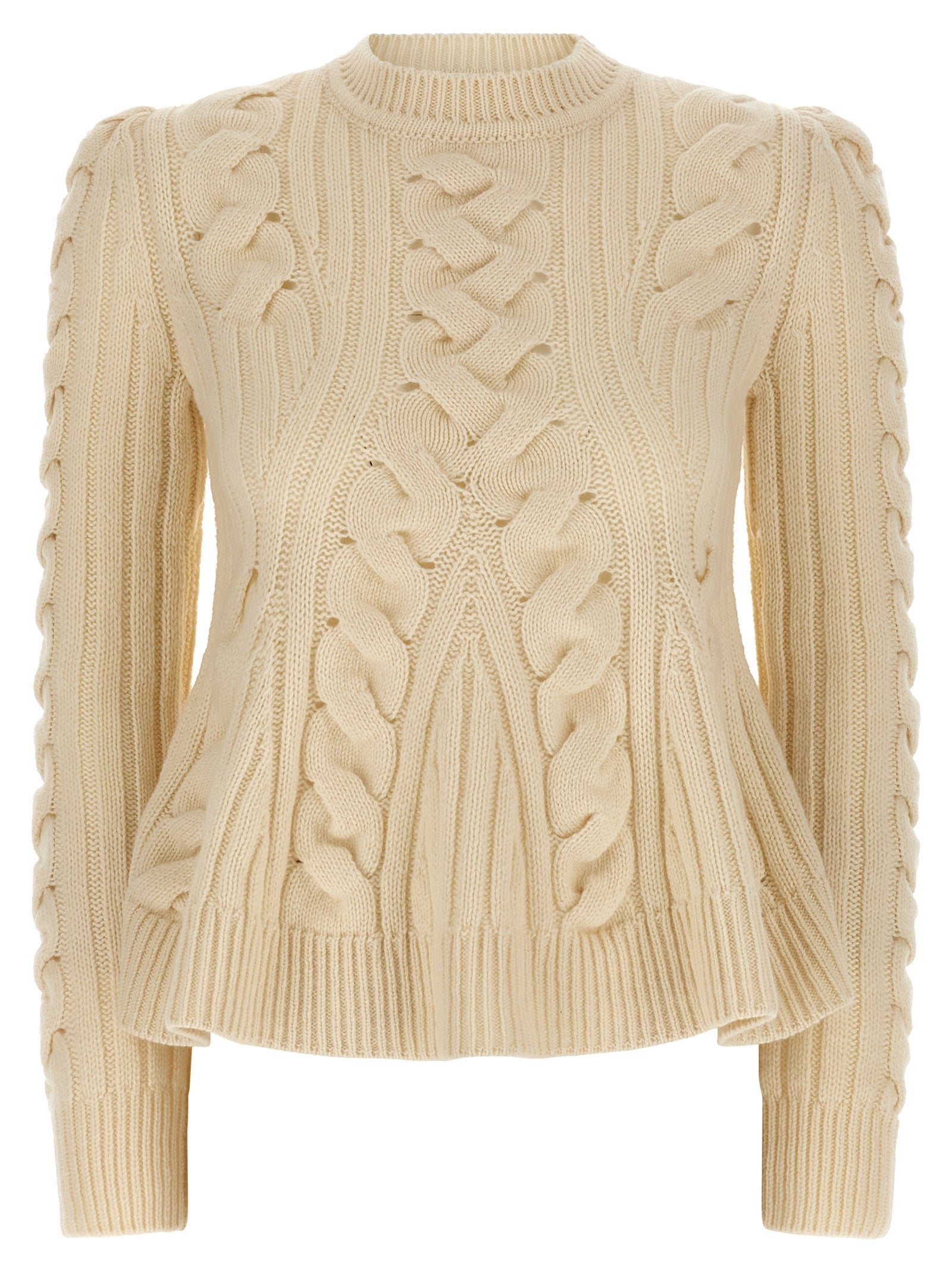 Beige Wool Cardigan