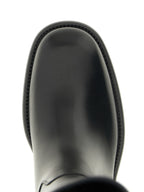 Black Calfskin Over The Knee