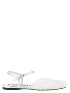 White Polyamide Ballet Flats