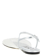 White Polyamide Ballet Flats