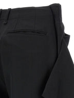 Black Wool Casual Pants