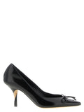 Black Cowhide High Heel Pumps