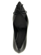 Black Cowhide High Heel Pumps