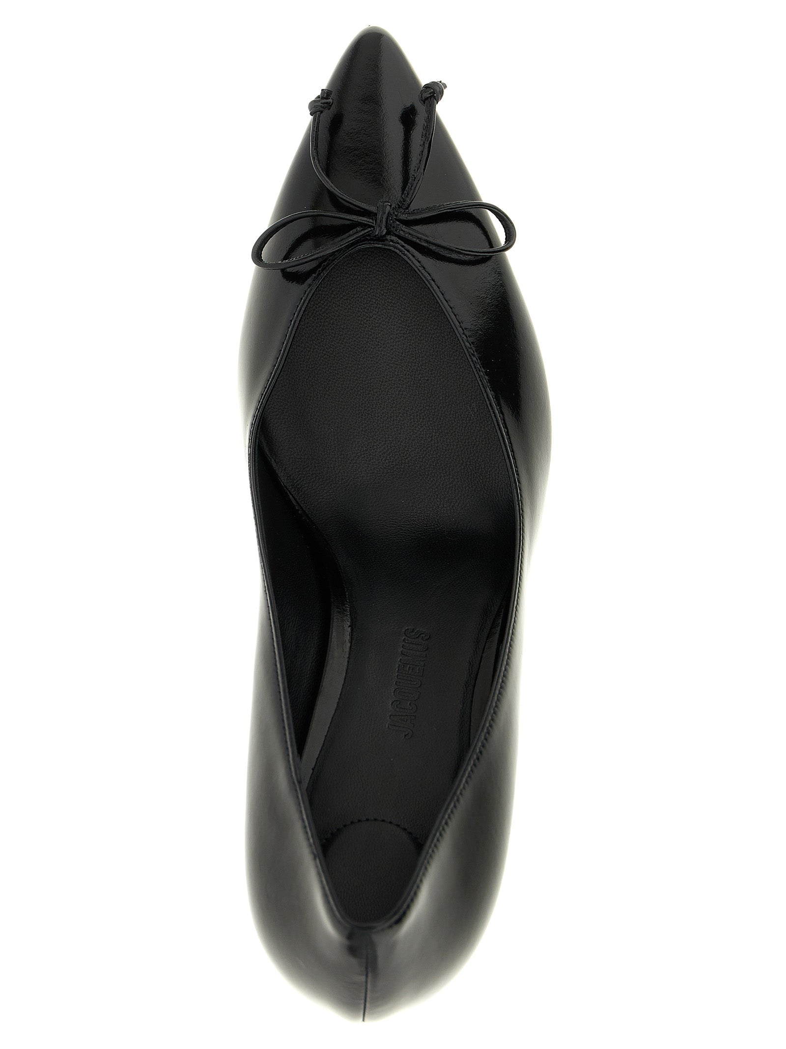 Black Cowhide High Heel Pumps