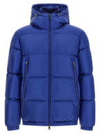 Blue Polyamide Full-Length Jacket