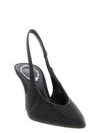 Black Glass High Heel Pumps