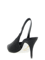 Black Glass High Heel Pumps