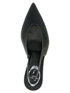 Black Glass High Heel Pumps