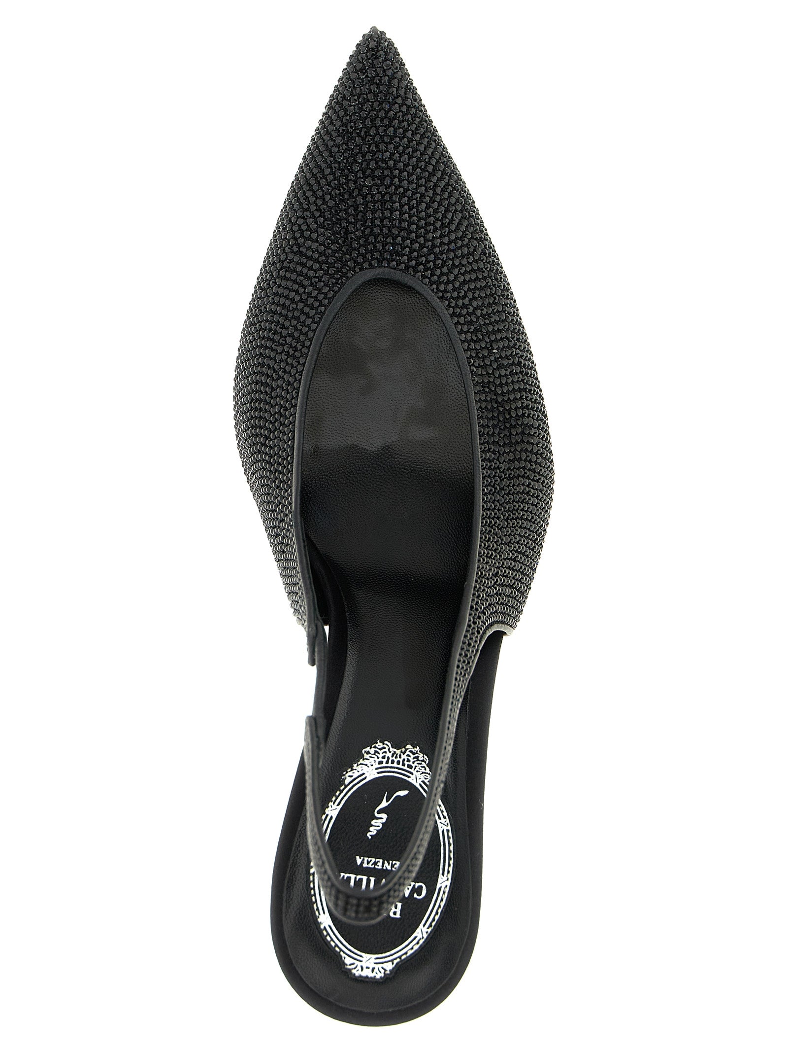 Black Glass High Heel Pumps