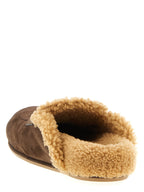 Brown Calfskin Slides