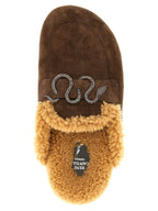 Brown Calfskin Slides