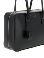 Black Calfskin Shoulder Bag