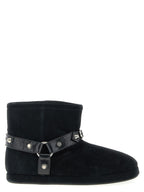 Black Calfskin Ankle Boots