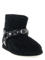 Black Calfskin Ankle Boots