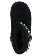 Black Calfskin Ankle Boots