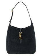 Black Calfskin Shoulder Bag