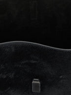 Black Calfskin Shoulder Bag