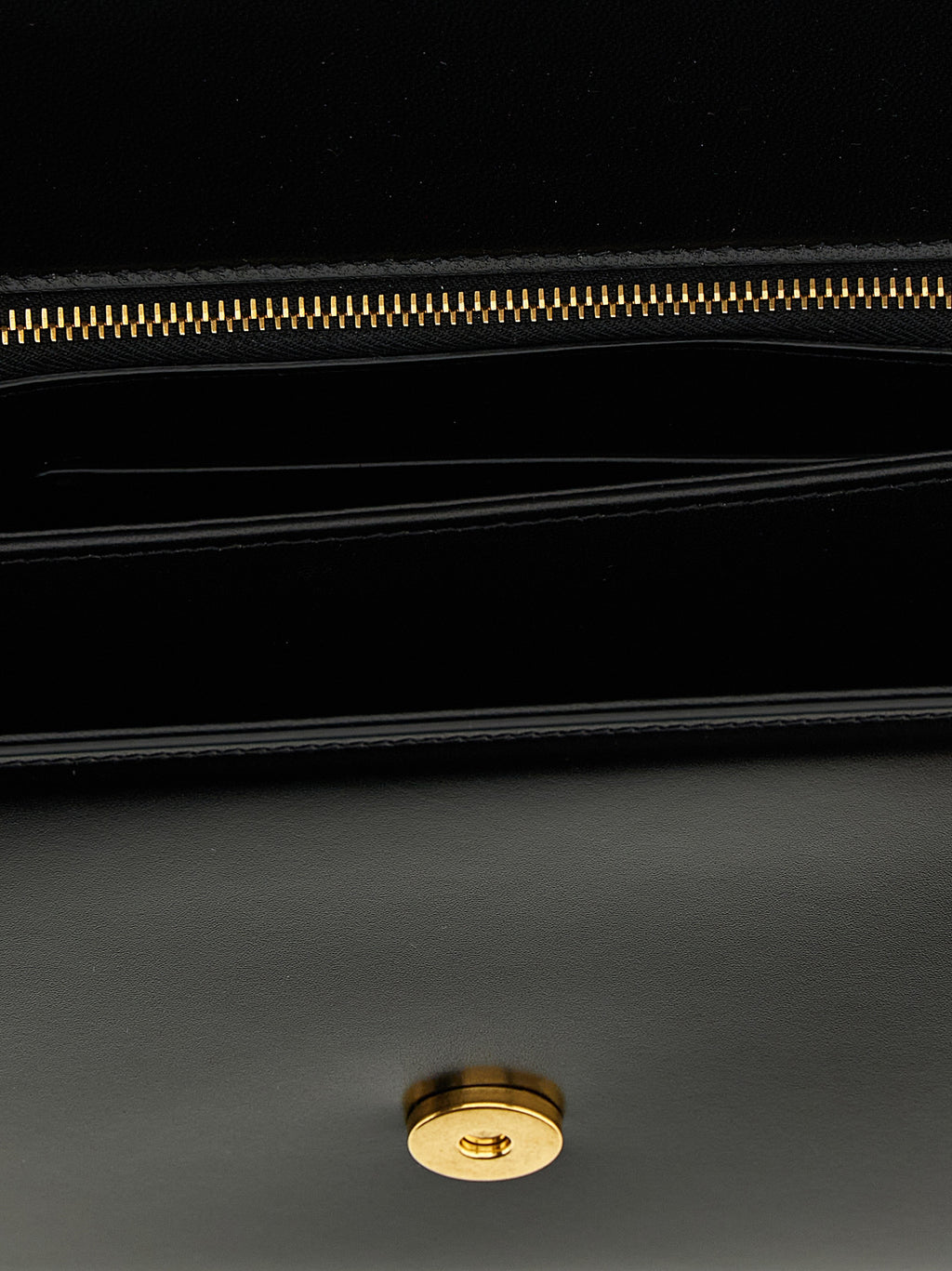Black Calfskin Shoulder Bag