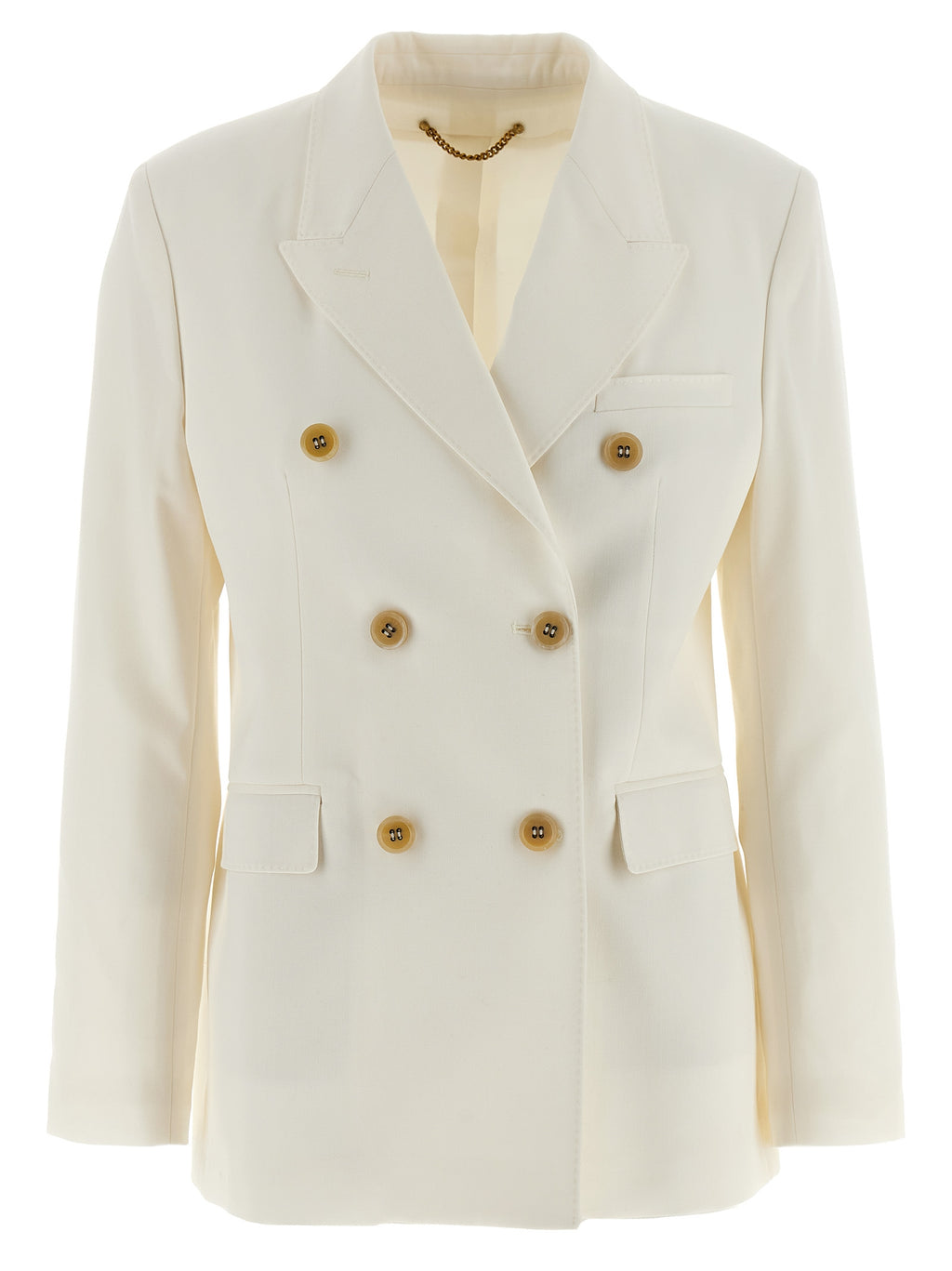 White Polyester Blazer