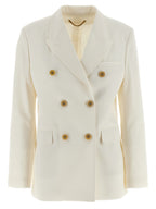 White Polyester Blazer