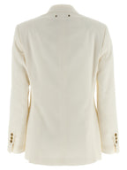 White Polyester Blazer