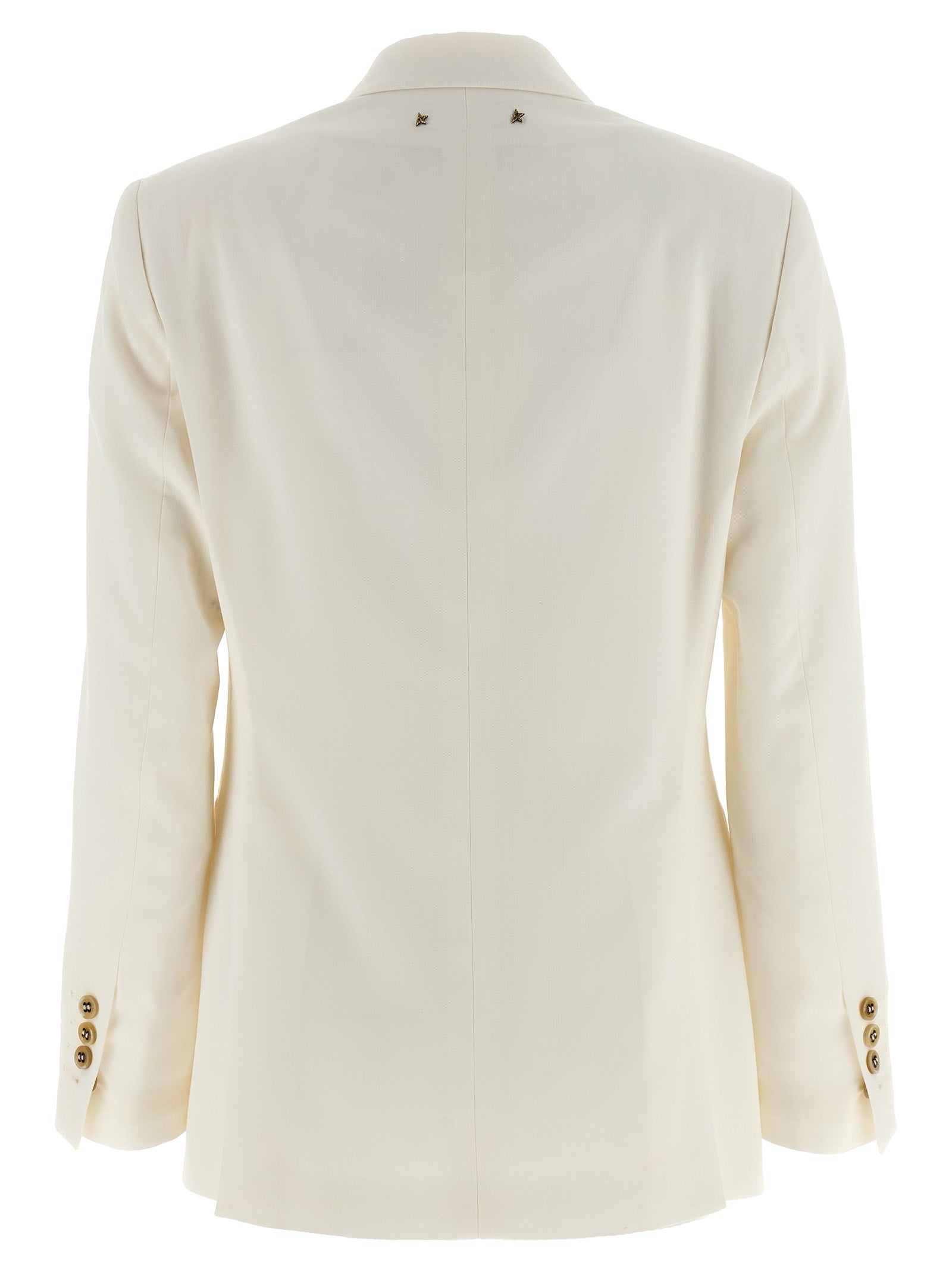 White Polyester Blazer