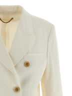 White Polyester Blazer
