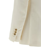White Polyester Blazer