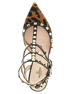 Multicolor Calfskin Mid Heel Pumps
