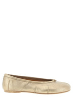 Gold Cashmere Ballet Flats