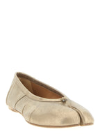 Gold Cashmere Ballet Flats