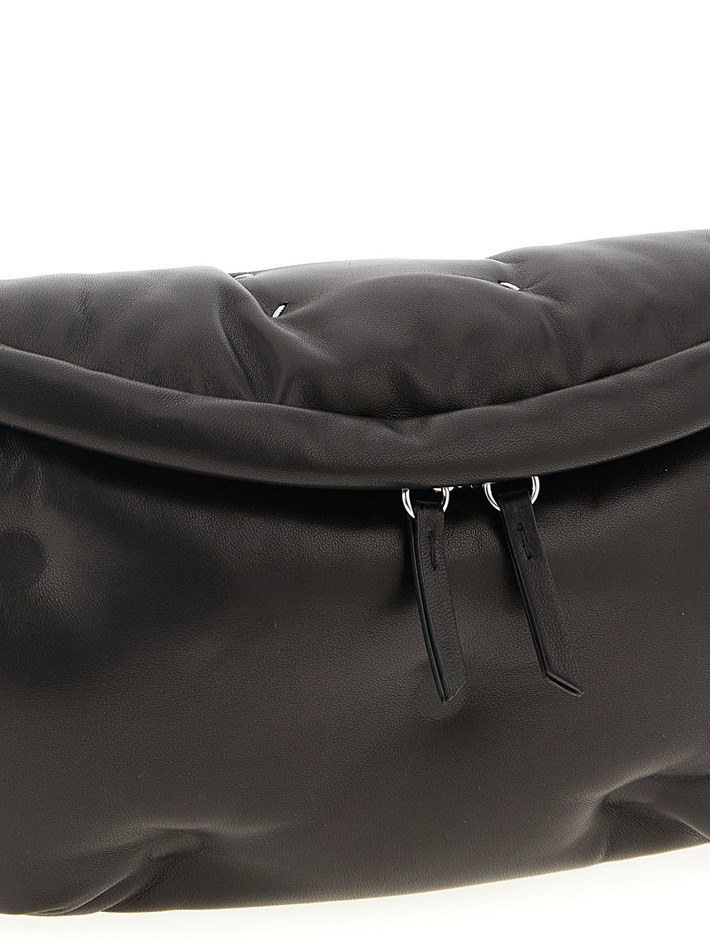 Black Lambskin Crossbody Bag