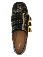 Black Lamb Leather Ballet Flats