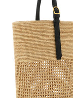 Beige Sisal Shoulder Bag
