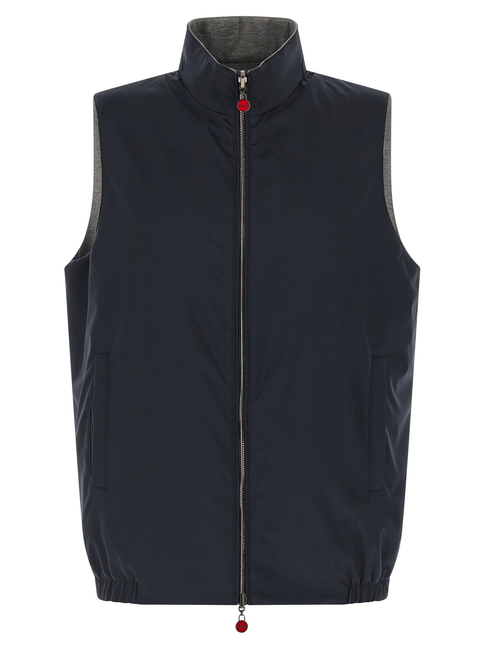 Blue Cotton Sleeveless Jacket