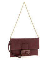 Bordeaux Lamb Leather Clutch Bag