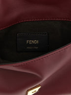 Bordeaux Lamb Leather Clutch Bag